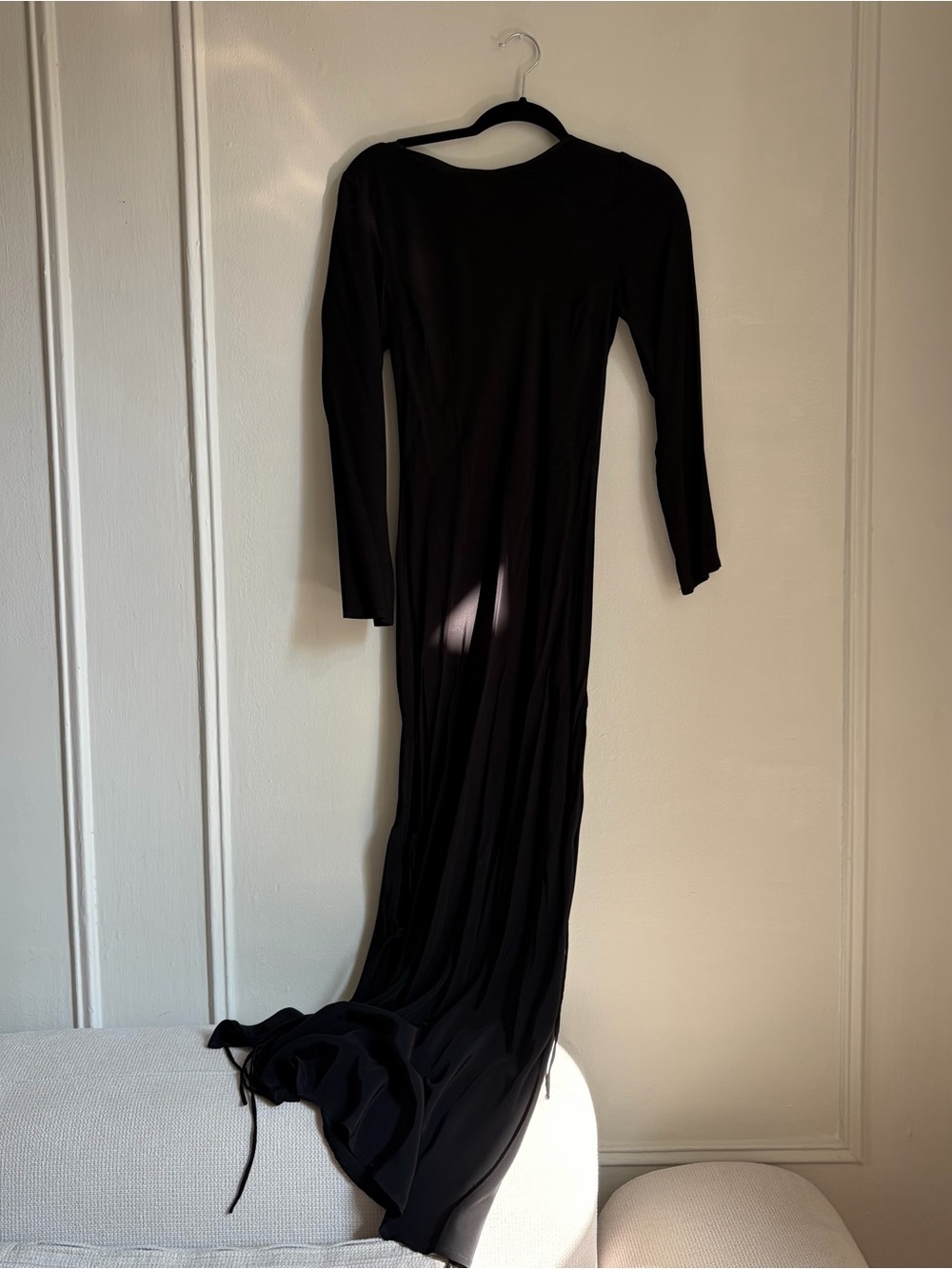 Maxi dress with tie sides